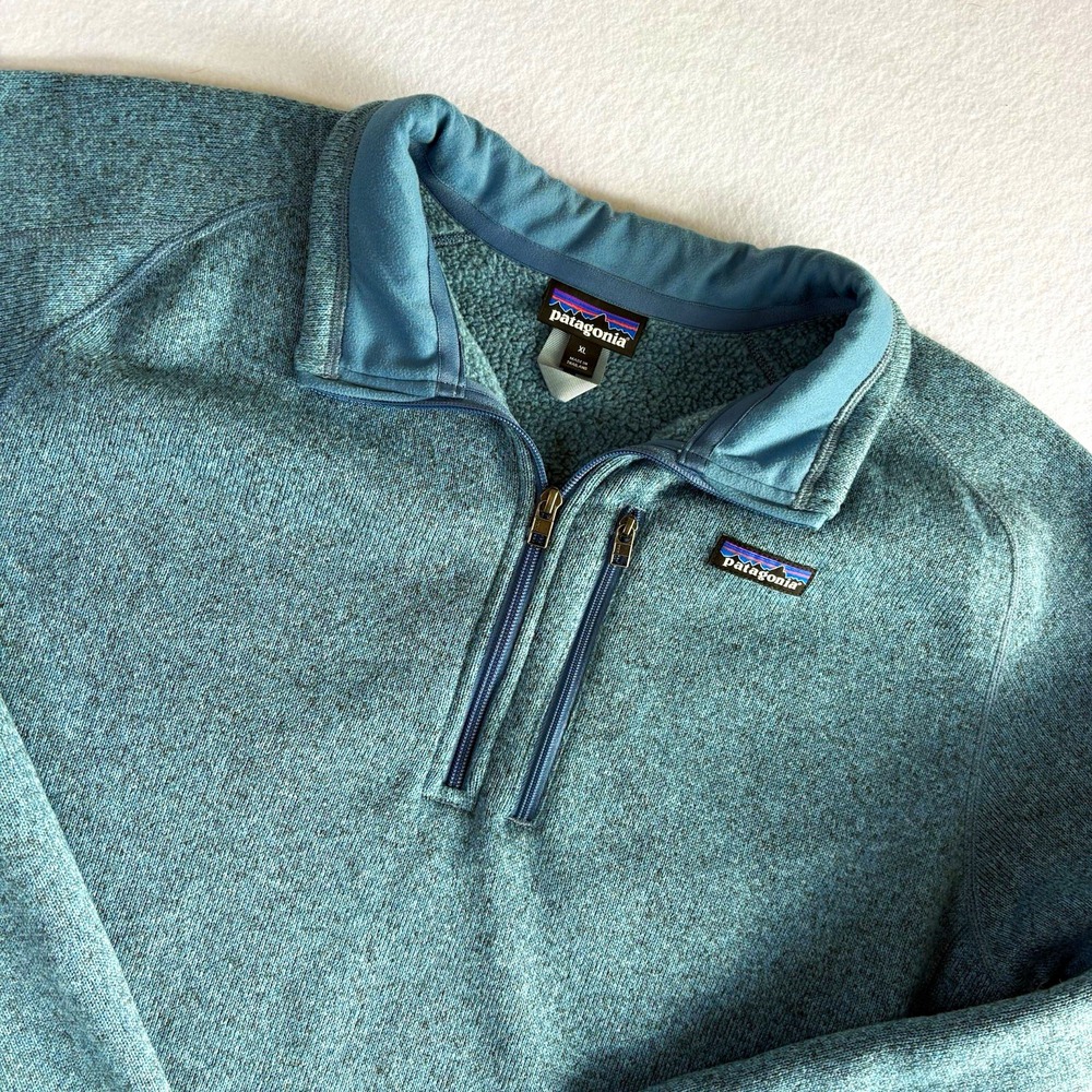 Patagonia Men's XL Better Sweater 1/4-Zip Fleece Pullover Pigeon Blue 25523 FA20
